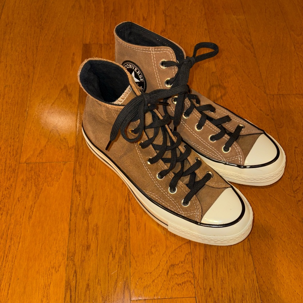 Converse All Stars Unisex Brown Suede High-Top Sneakers Size 5.5 Men/ 7.5 Women